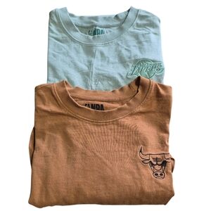 Lot Of 2 NBA Mens Short Sleeve Tees Large